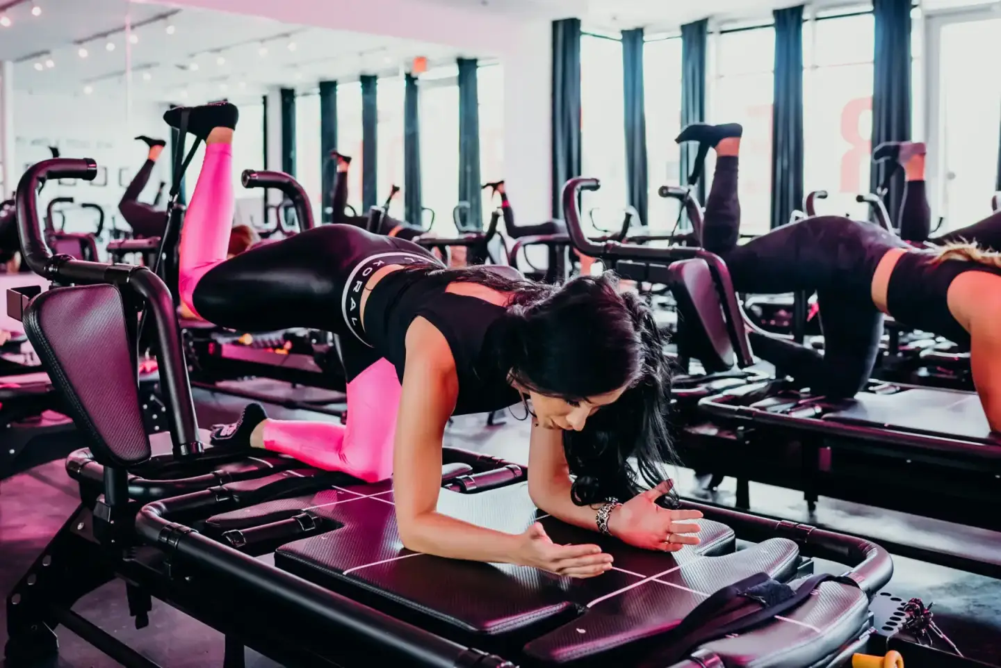 Lagree-style class with bright energy and strong movement